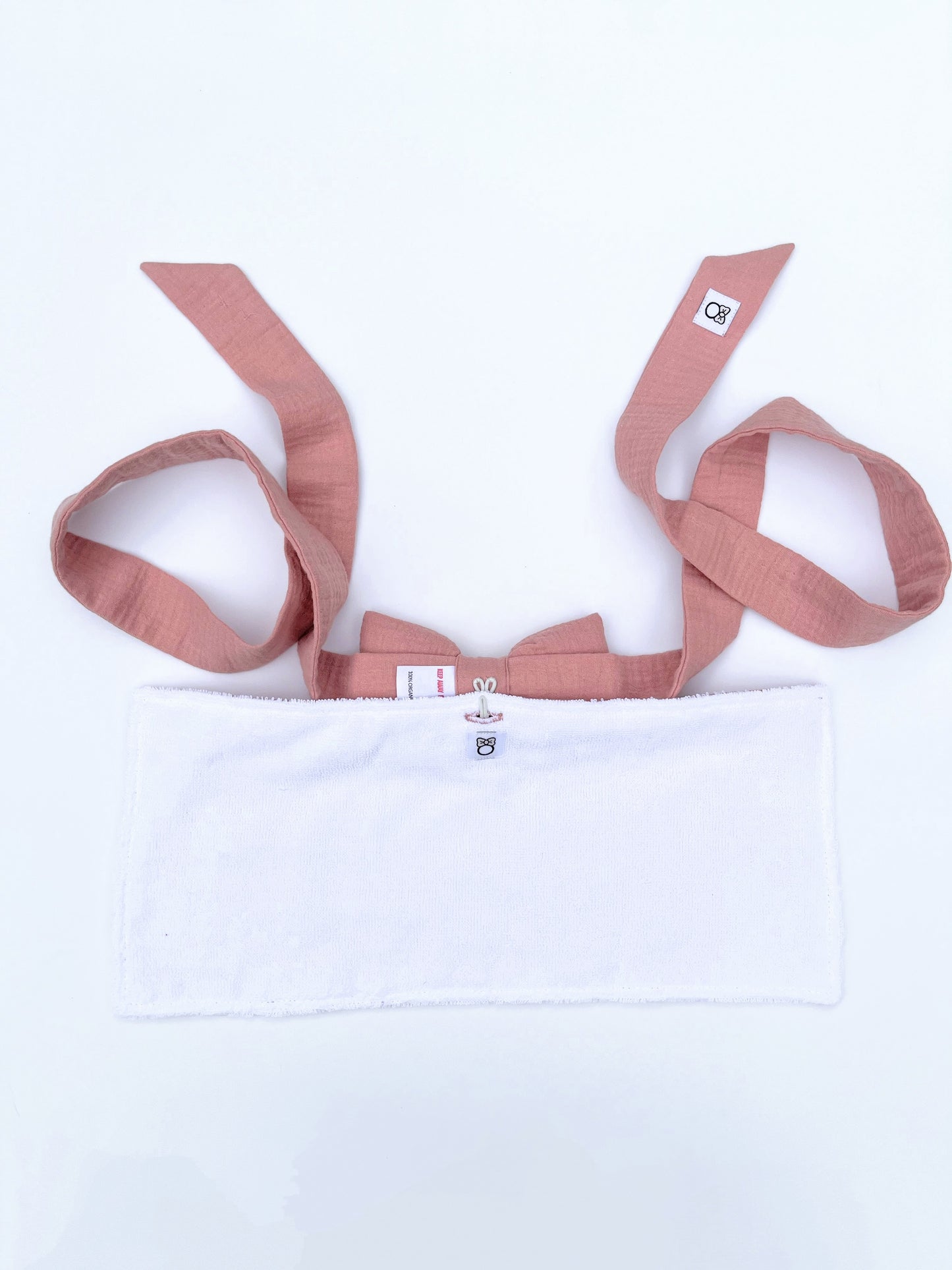 Mamabow in Flamingo Pink 3 Burp Cloth Bundle